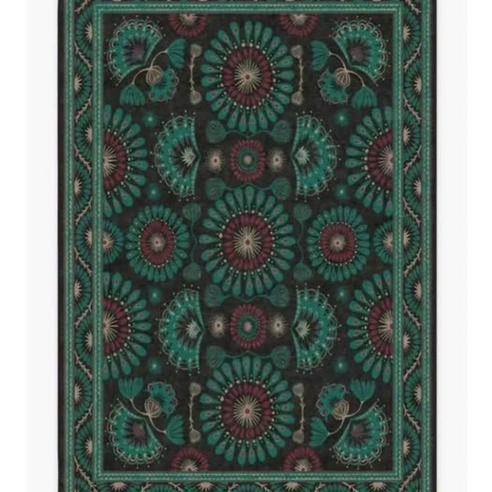 Iris Apfel Suzani Mosaic Lagoon Rug 5 by 7